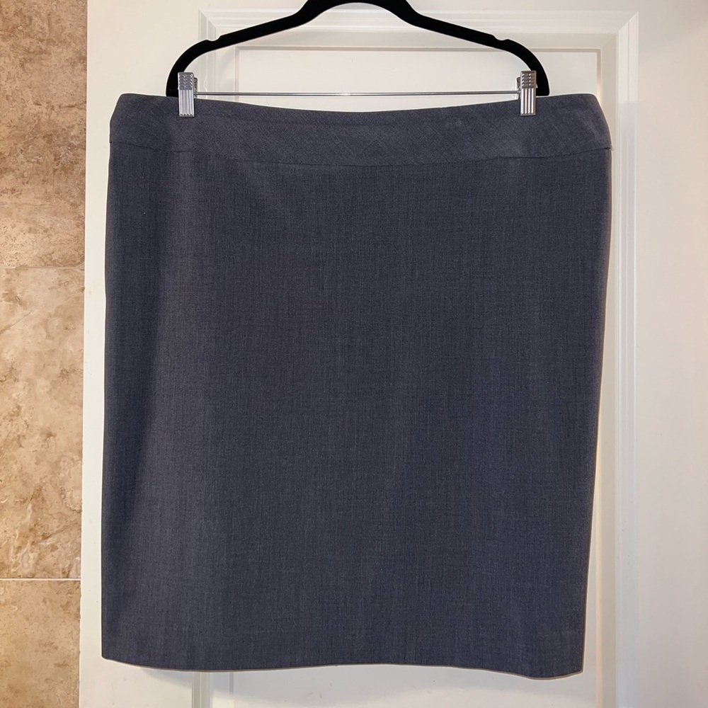 Gray Pencil Skirt